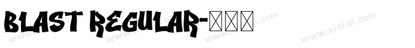 Blast Regular字体转换